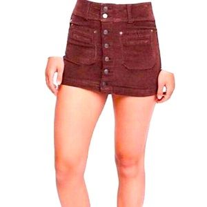Free People We The Free corduroy mini skirt